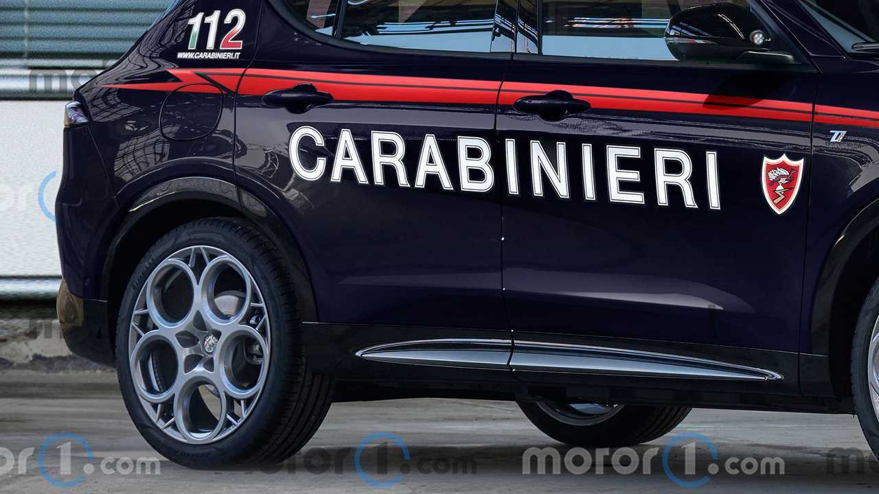 Alfa Romeo Tonale Carabinieri, il render di Motor1.com