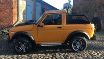 Pick-up Zubr sur le lavabo Niva Legend