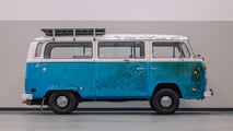 1977: Volkswagen-Bus vor dem Brand in Palisades