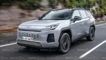 Toyota RAV4 2025, render Motor1.com