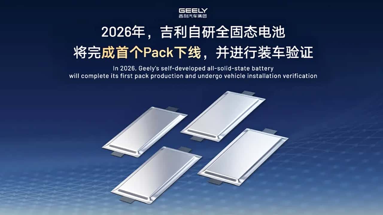 Geely promette batterie 500 Wh/kg: 1.000 km dal 2027?