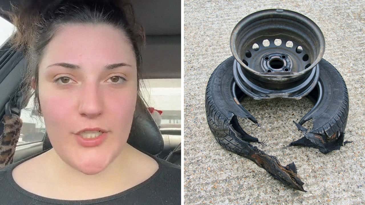Woman Picks Up Grocery Delivery. Then Her Tire Explodes.