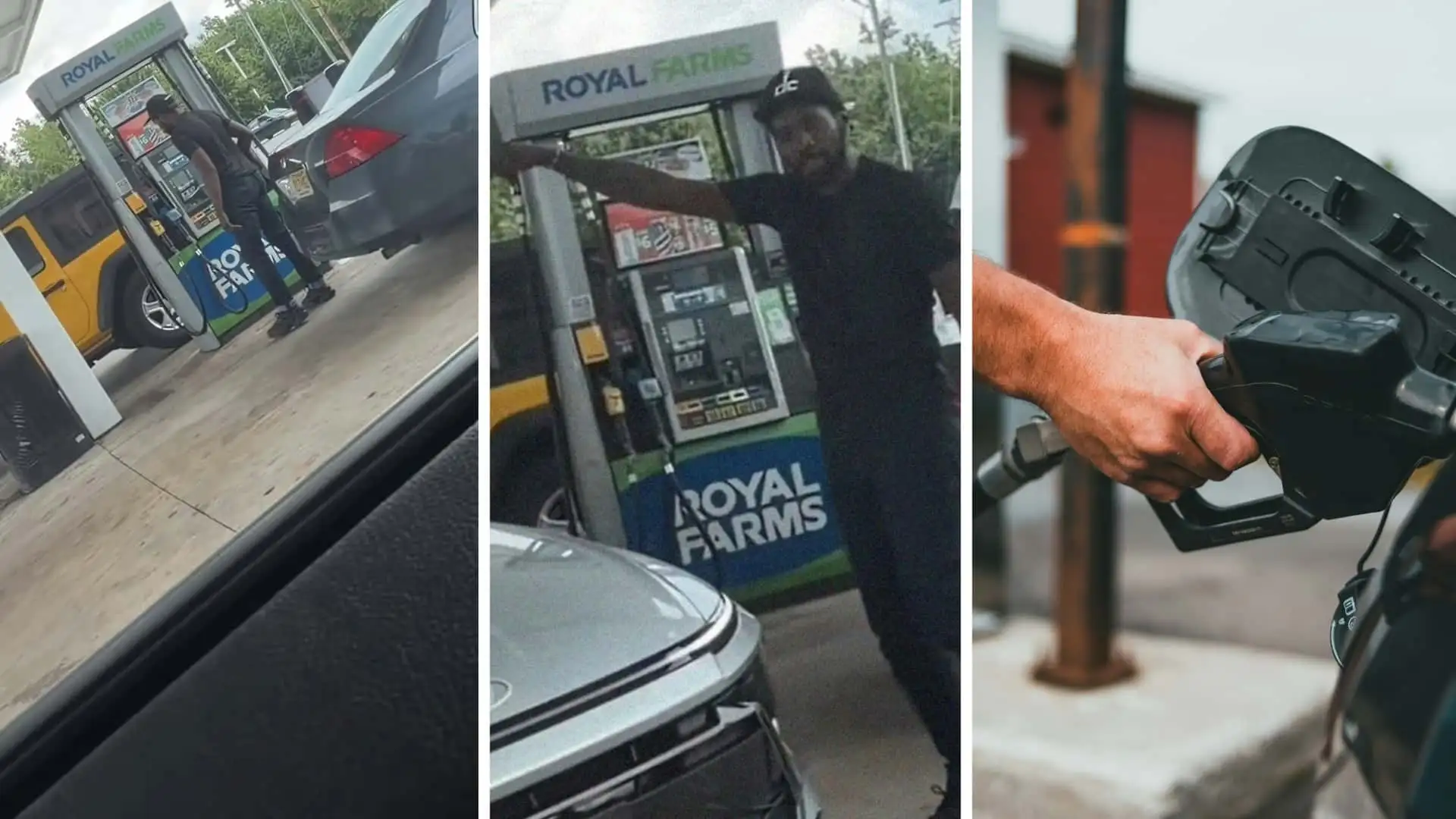 dapper man pumping gas while smoking cigarette Sorry to disappoint, But it's not true : r/formuladank She smoked while pumping gas,