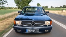 Unterwegs im privaten Mercedes 560 SEC von Bruno Sacco