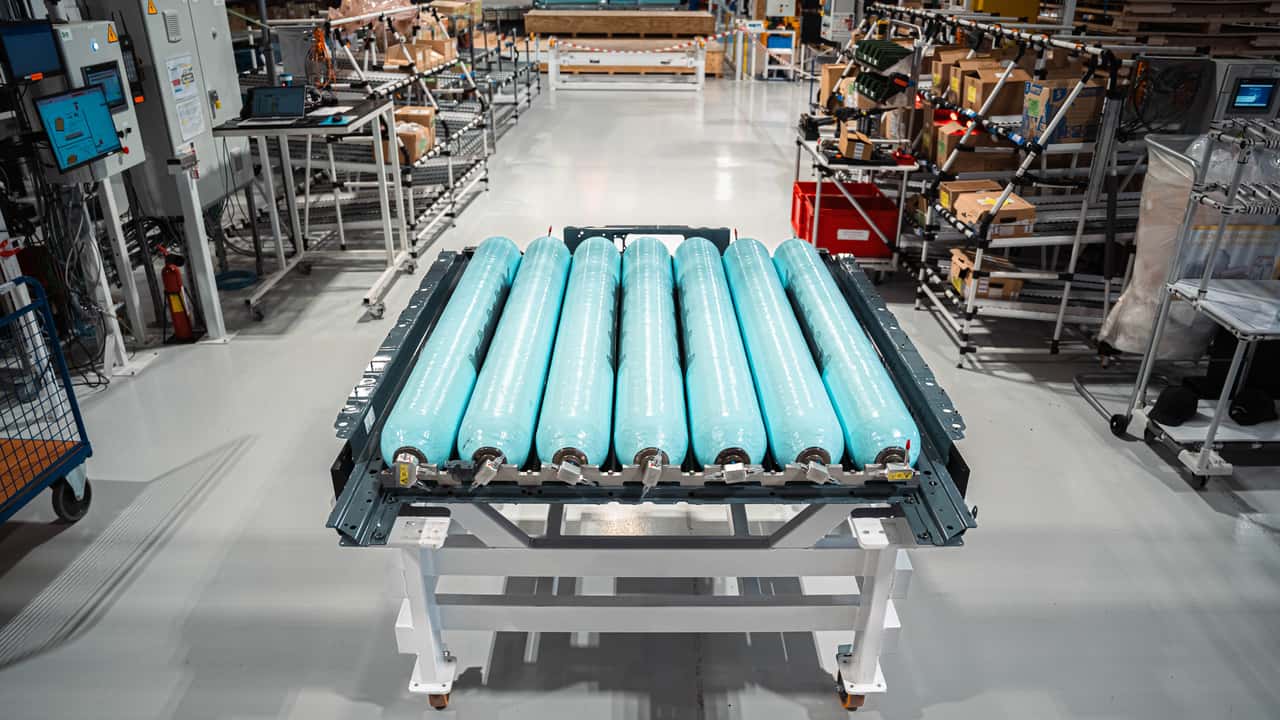 Der neue Wasserstofftank des BMW iX5 Hydrogen im Detail