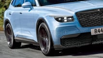SUV eléctrico de Bentley (2027): render de Motor1.com