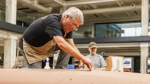 GM Advanced Design Pasadena Studio employee clay sculpting