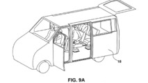 Hyundai gullwing minivan door patent