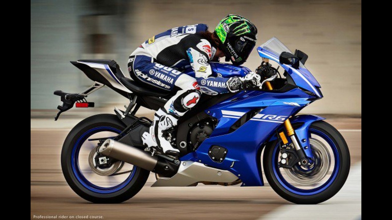 Nova Yamaha YZF-R6 2017 ganha componentes da R1 e pacote eletrônico
