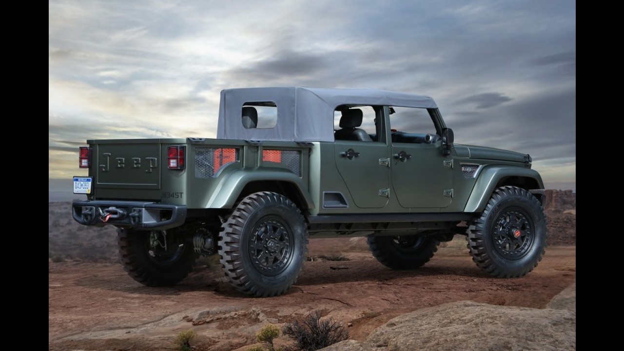 Jeep Crew Chief Concept antecipa picape derivada do Wrangler