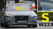 2021 Mercedes S-Class prototype screenshot from spy video