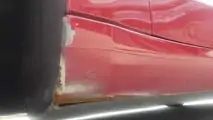 Chipped paint