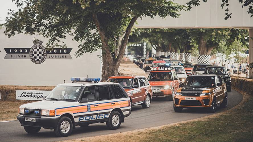 Land Rover parade