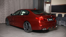 BMW M550i xDrive Aventurine Red with AC Schnitzer body kit