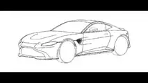 Aston Martin Vantage tasarım eskizi