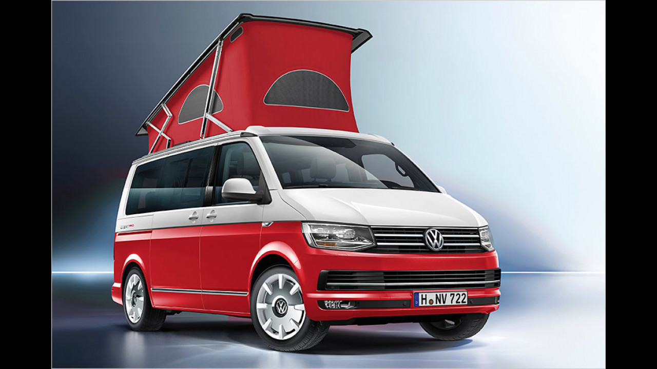 Camping-Bullis in Farbe