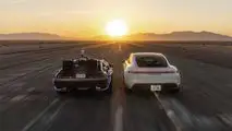 Porsche Taycan omaggia la DeLorean nel 