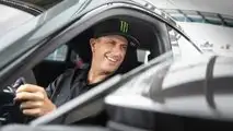 Ken Block, Audi RS e-tron GT lächelnd