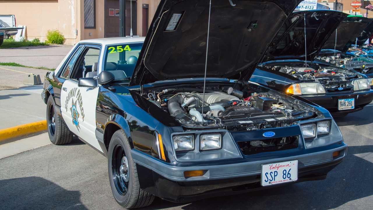 1986 Ford Mustang SSP Police Car Exterior