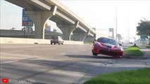 SRT Viper crash at Cars and Coffee Houston
