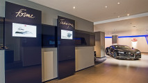 Bugatti Chiron, lo showroom di Londra