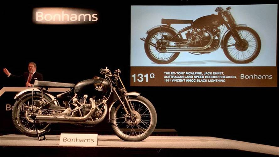Vincent Black Lightning de 1951 subastada por Bonhams
