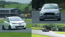 Fiesta ST200 vs Zoé vs Kart