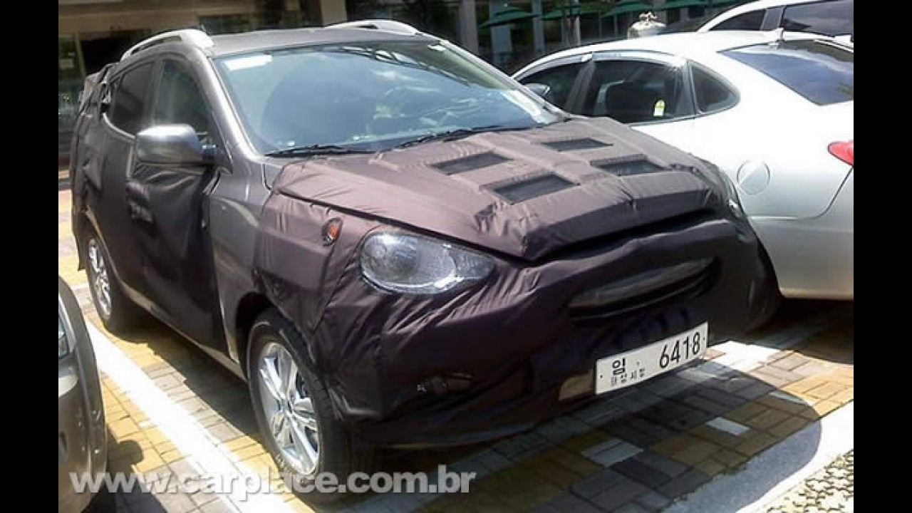 Novo Kia Sportage 2011 já está pronto - Nova geração já roda com disfarces na Coréia
