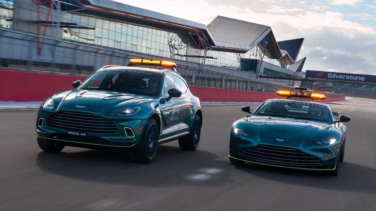 Aston Martin Vantage Safety Car F1 y DBX Medical Car (2021)