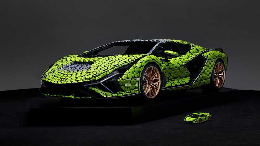 Két tonnás, életnagyságú Lamborghini Sian LEGO-modellt mutattak be