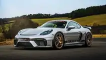 Porsche 718 Cayman GT4 MR Front Three Quarters