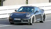 Photo espion Porsche 911 surélevée