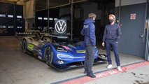 Nico Rosberg with the VW ID.R at the Nürburgring