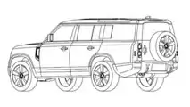 Land Rover Defender 130, i disegni tecnici
