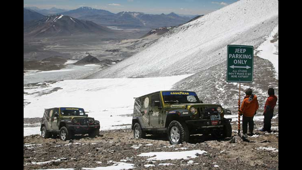 Jeep auf 6.646 Meter