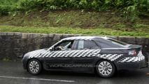 2010 Saab 9-5 sedan spy photos in the Alps