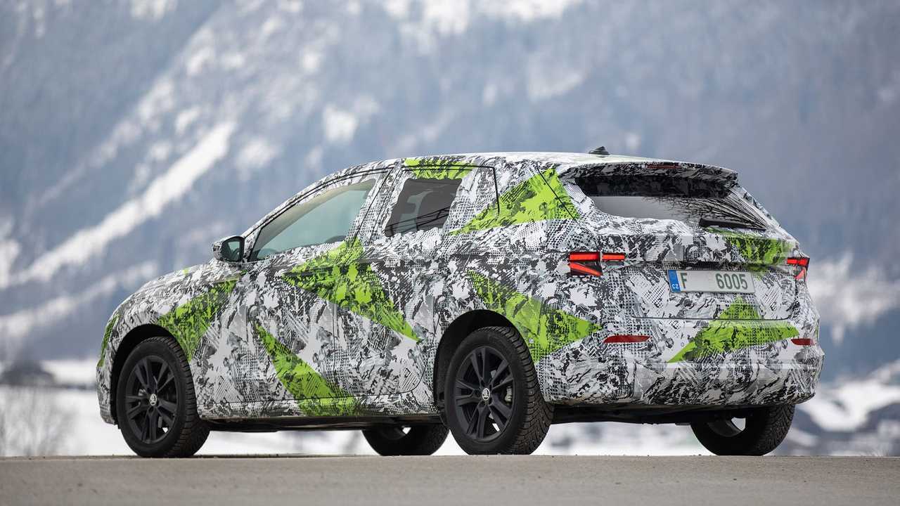 Skoda Fabia 2021, coche camuflado