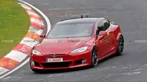 Tesla Model S Plaid Spied
