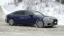 Audi A6 Facelift (2023) auf neuen Erlkönigbildern vom Dezember 2022