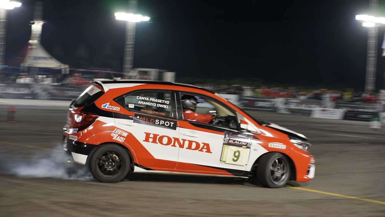 Honda Racing Indonesia dalam ajang MLD Sport Autokhana Kejurnas Slalom 2022.