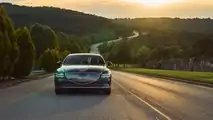 2023 Genesis Electrified G80 exterior driving shots
