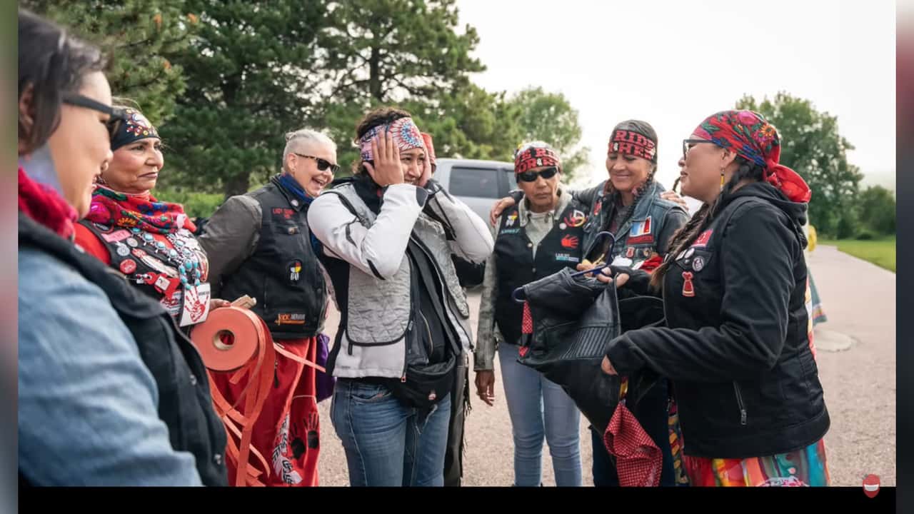 Medicine Wheel Ride to Sturgis 2023 with Doodle on a Motorcycle