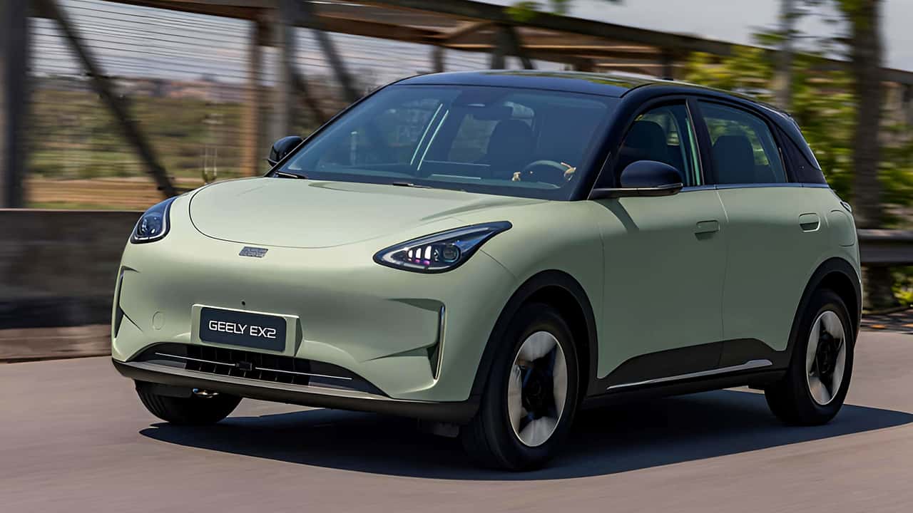 Geely EX2_ elétricos ganham força em mercados emergentes como o Brasil