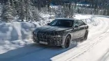 BMW i7 2023 en Arjeplog, Suecia