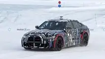Foto spia EV a quattro motori basati su BMW i4 M50