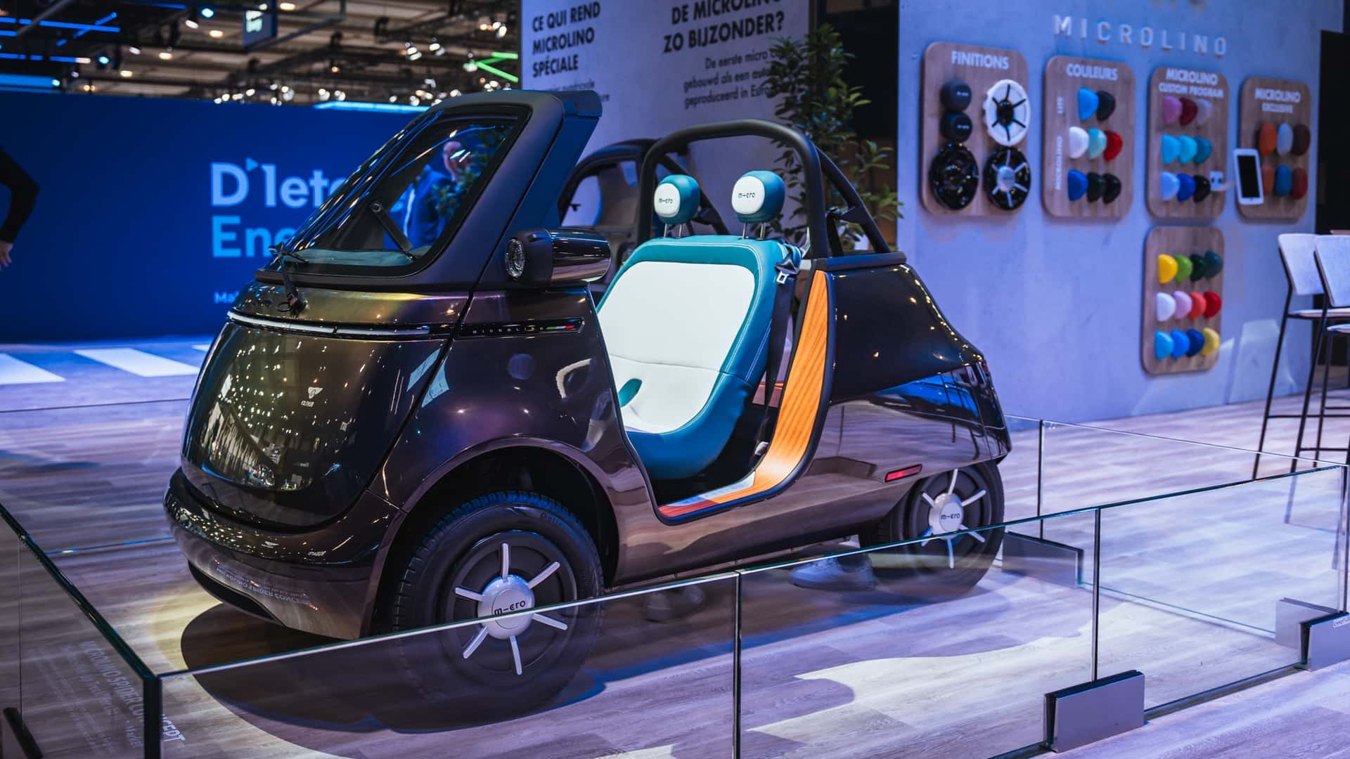 Microlino Spider debuts without roof and with a more luxurious interior