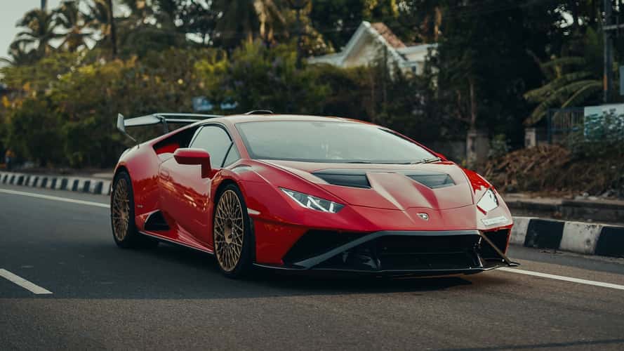 Dieser feuerrote Lamborghini Huracán STO hat 700 PS