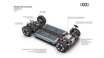 2027 Audi A2 E-Tron camouflaged prototype