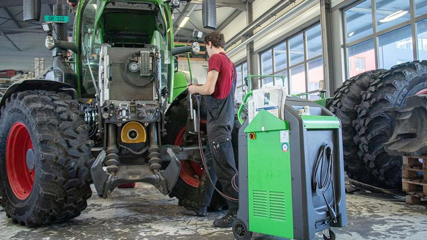Aria condizionata sul trattore: mantenere la cabina fresca