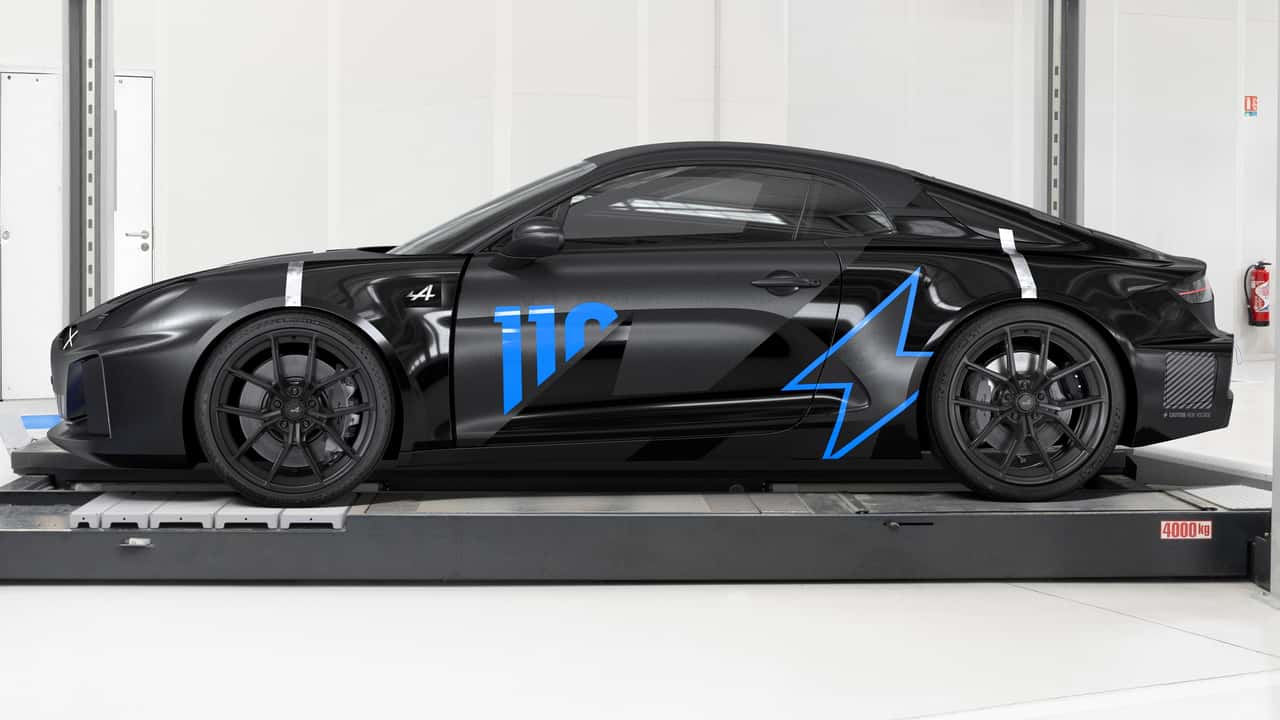 Alpine A110 Future test mule